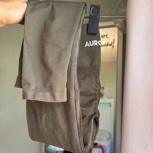 AURORA olive green Leggings